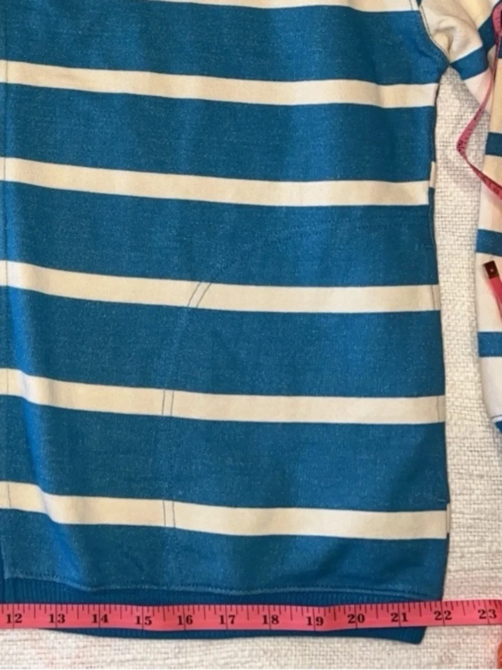 Free People We the Free Classic Striped Cardigan in Teal Combo Size Small